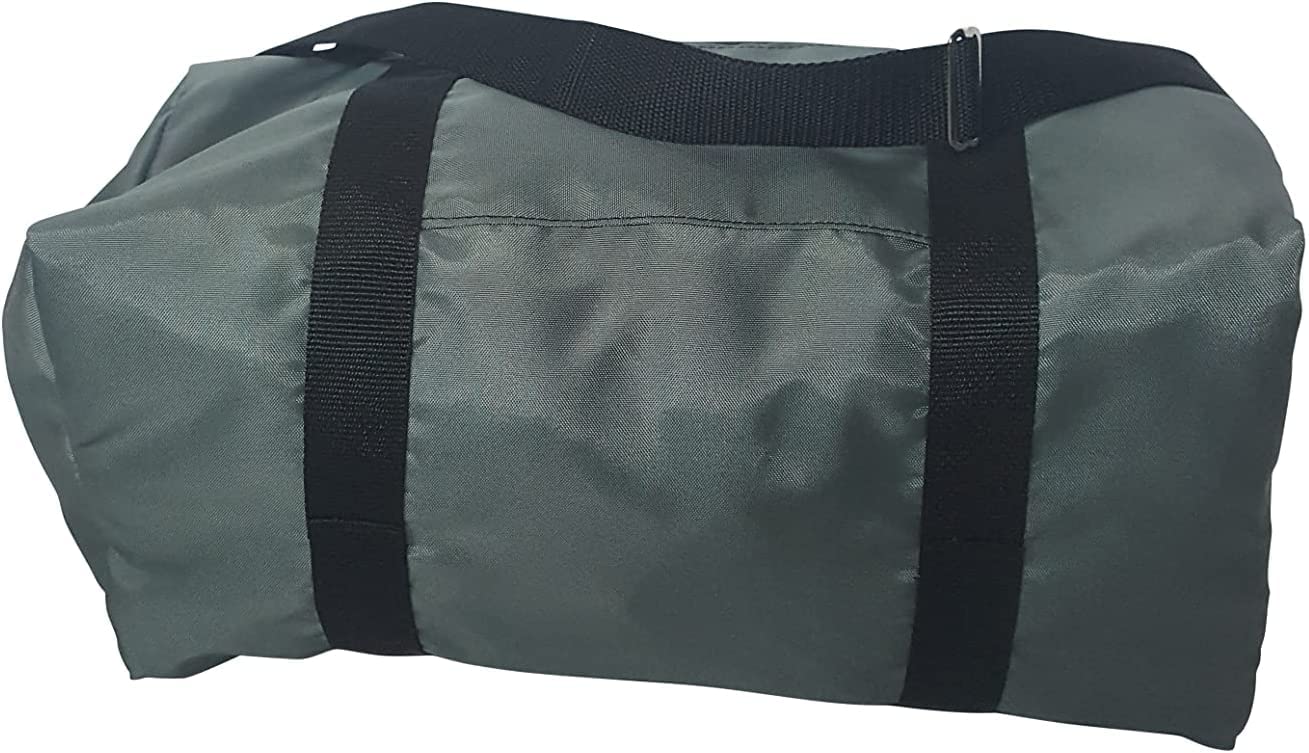 Sport Gym Or Travel Bag With Side Pocket For Keys, Wallet Or Cellphone Made In USA. (Gray)