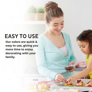 Chefmaster - Holiday Colors Liqua-Gel Food Coloring Kit - Water-Based Food Coloring Gel - 4 Pack - Highly Pigmented, Create Vividly Colored Desserts, Christmas, XMas - Made in the USA