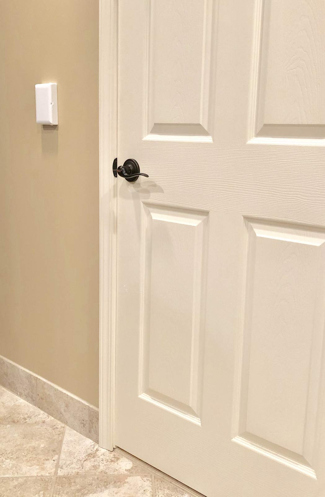 Child Be Safe, Baby Toddler Pet Resistant Electrical Safety Cover Guard for Home and Business, Made in USA, Traditional Standard Toggle Light Switch (2 Count, White)