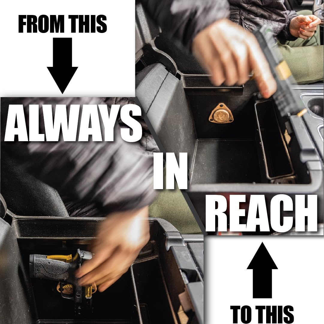 SofHold Gun Magnet Mount - Magnetic Holder for Car, Home and Play. Made in The USA (Come and Take it Rustic)