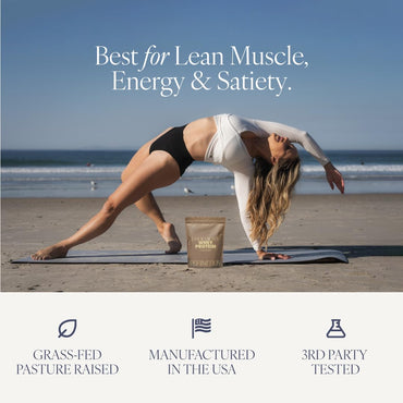 Barre Definition Whey Protein Isolate for Women, 20g Protein, 0g Sugar, 90 Calories, Stevia-Free, Grass-Fed & Pasture Raised, Chocolate 1 lb