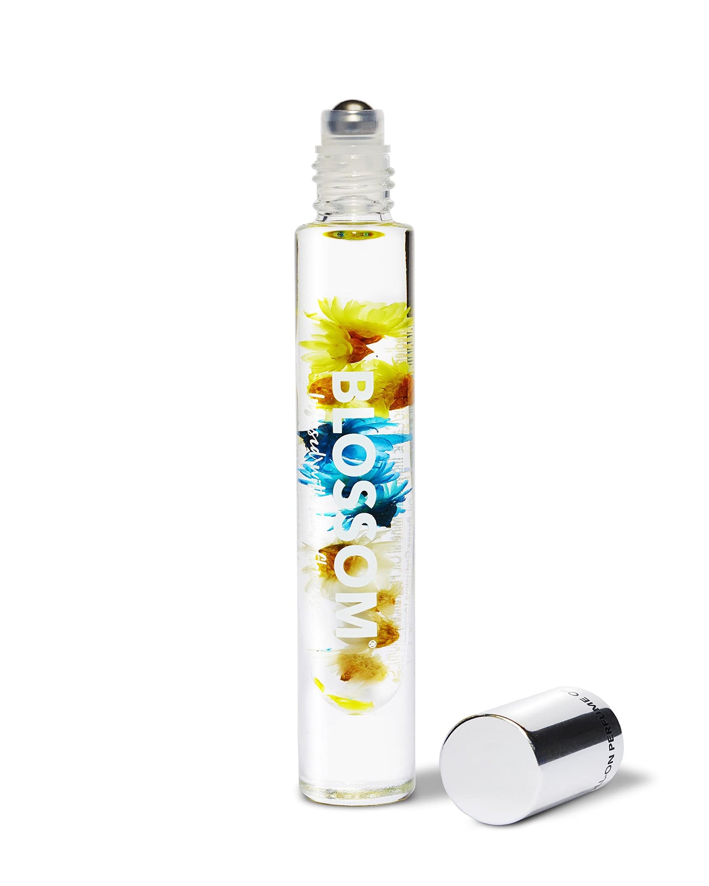 Blossom Roll on Perfume for Women Alcohol Free Rollerball Perfume Oil with Essential Oils, Infused with Real Flowers, Made in USA, 0.20oz (Vanilla, Amber), Vanilla Orchid