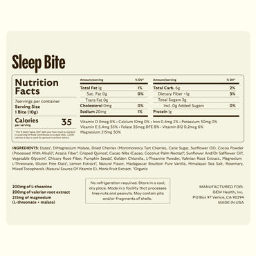 GEM Total Relaxation Bundle – Calm & Sleep Bites for Natural Stress Relief and Sleep Support | Magnesium, L-Theanine, Lemon Balm & Valerian Root | Non-Habit Forming, Vegan, No Added Sugar