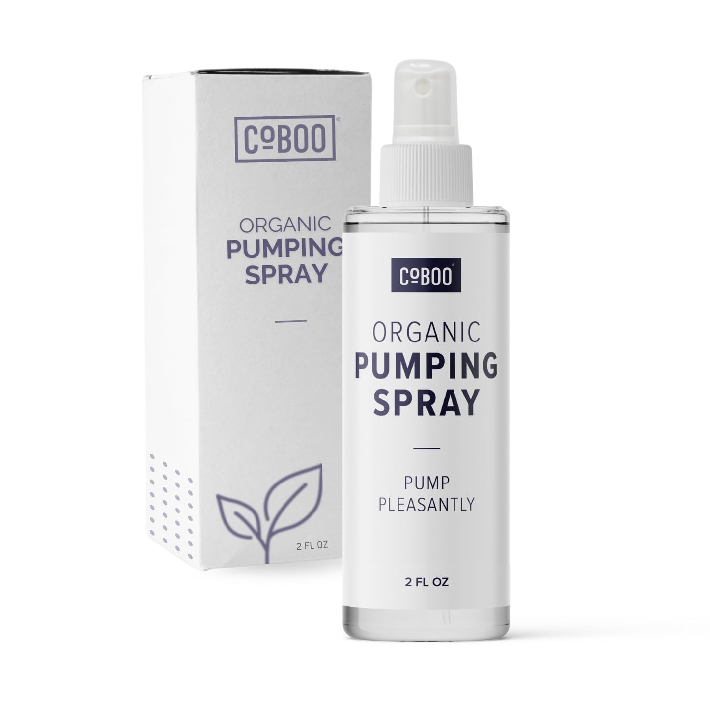 CoBoo Pumping Spray 2 Fl Oz | Organic Skin Lubricant for Breast Pumping | Pump Flange Spray for Breast Shields | Vegan & Lanolin Free, Made in USA | Helps Sore Nipples & Clogged Milk Ducts
