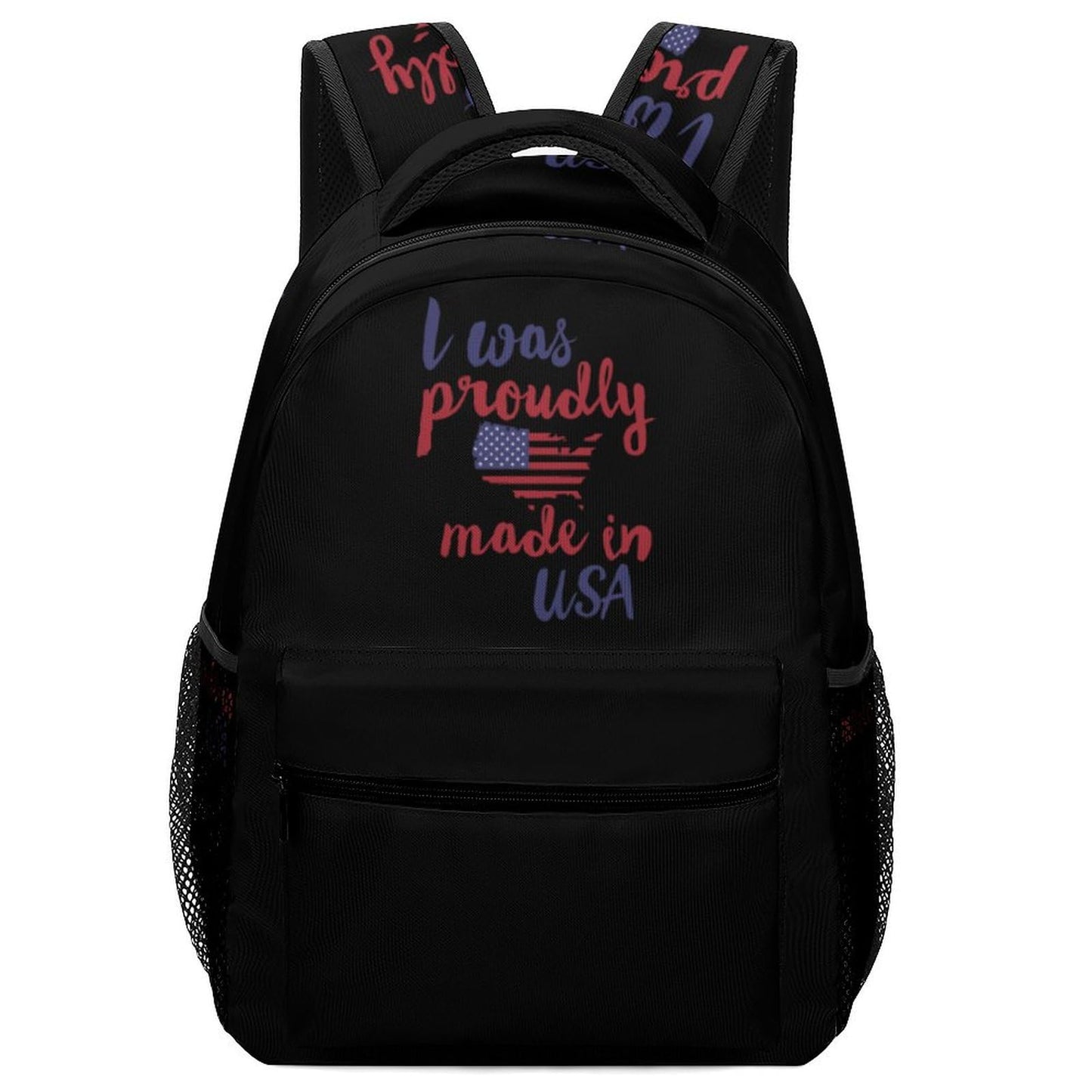 I Made in USA Laptop Backpack Lightweight Travel Daypack Shoulder Bag for Men Women