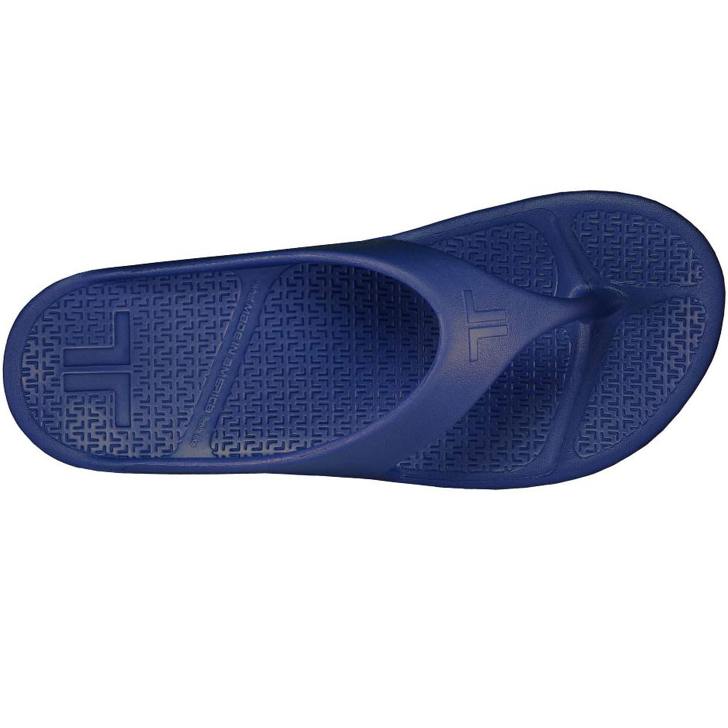 Telic Unisex Energy Made in USA Pillow-Soft, Supportive, Lightweight, Waterproof Arch Support Flip Flops for Beach & Pool, Deep Ocean