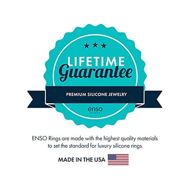 Enso Rings Bevel Classic Silicone Wedding Ring – Hypoallergenic Unisex Wedding Band – Comfortable Band for Active Lifestyle - Obsidian/Slate/Navy