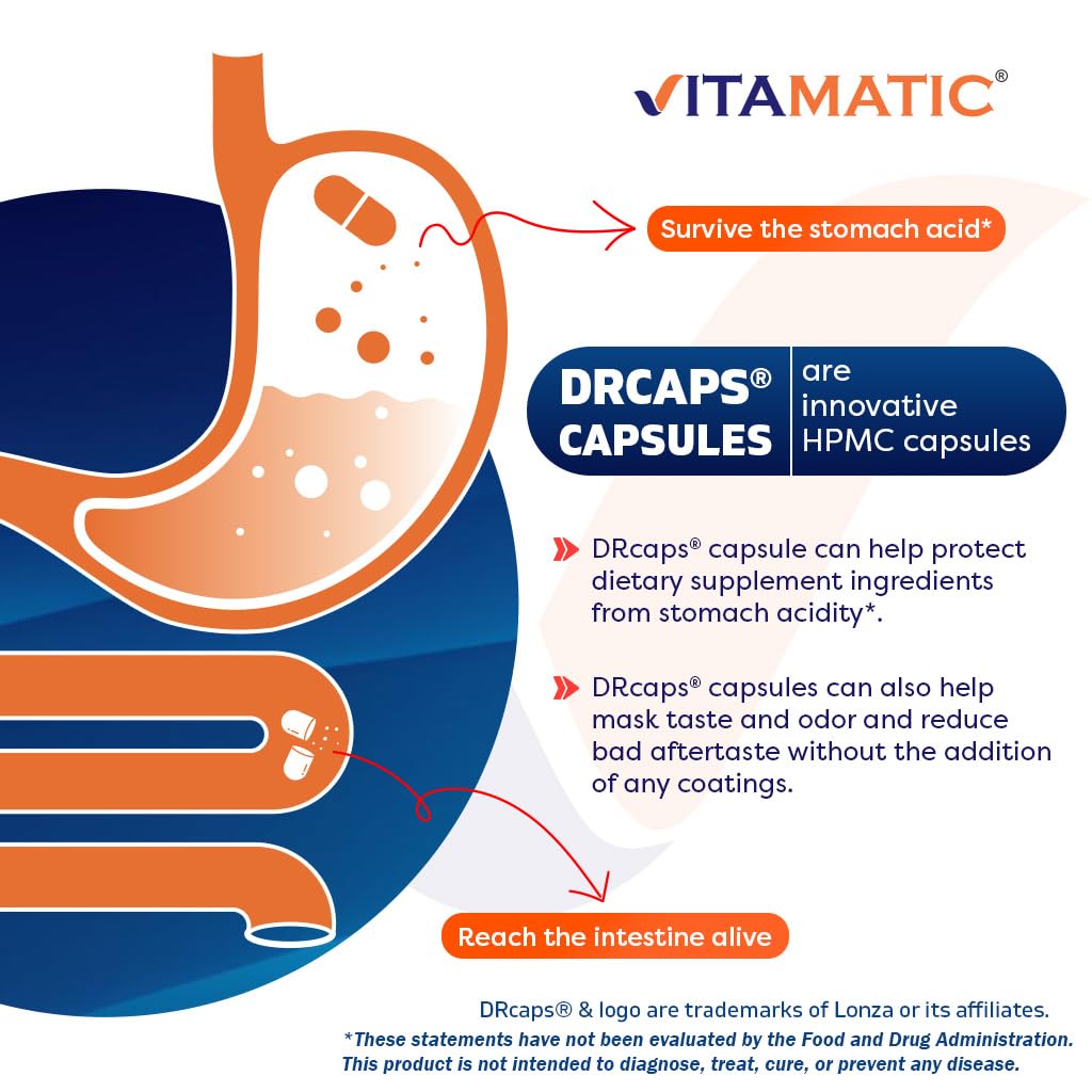 Vitamatic 2 Packs Nattokinase Supplement 4,000 FU Servings, 120 Delayed Released Capsules - Survives Stomach Acids - Non-GMO & Gluten Free - Made in The USA