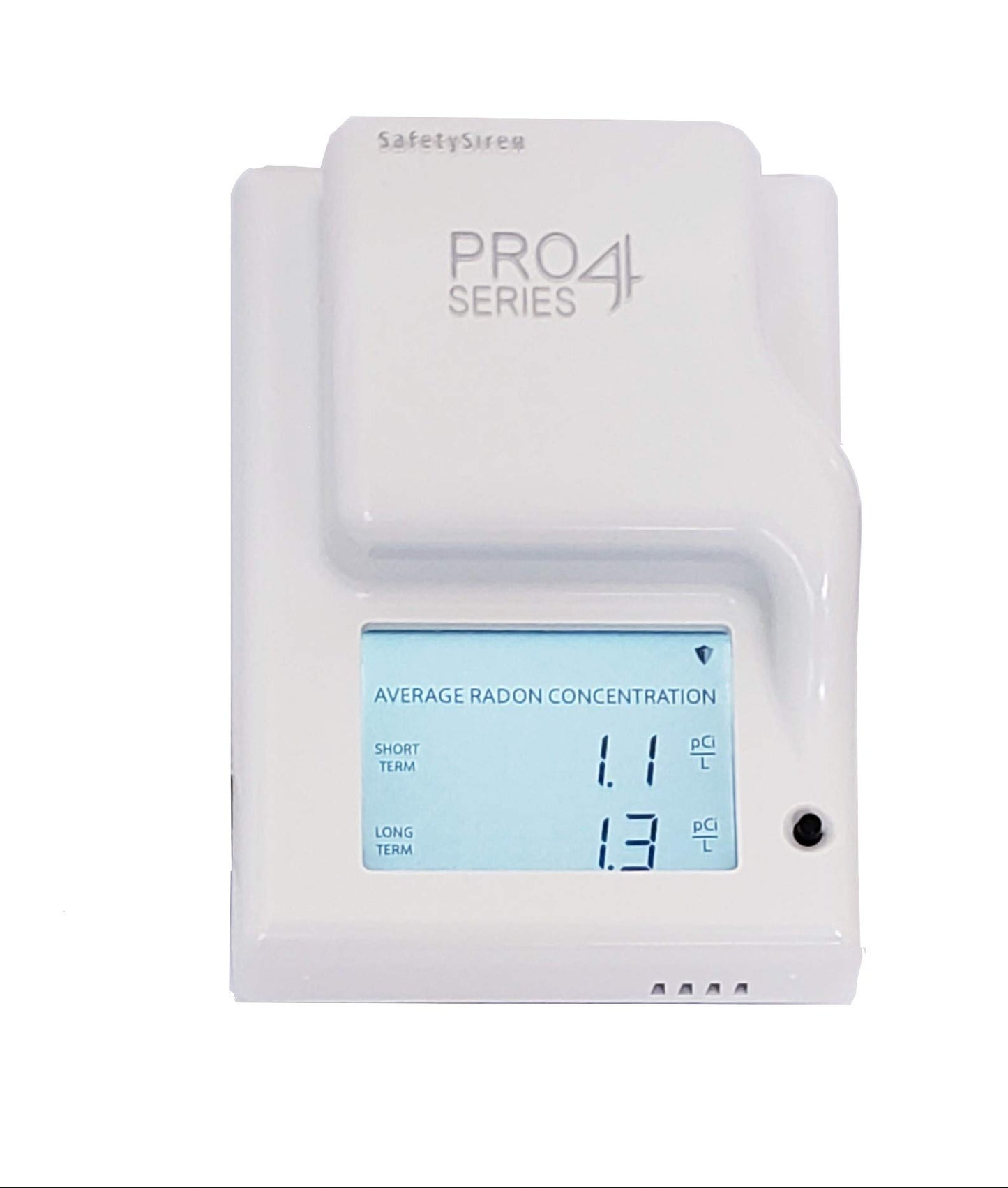 Safety Siren Pro4 Radon Detector – Continuous Radon Gas Monitoring for Home, Basement, Garage, Office & Commercial Use | Short & Long-Term Radon Detection | Made in USA, Since 1993