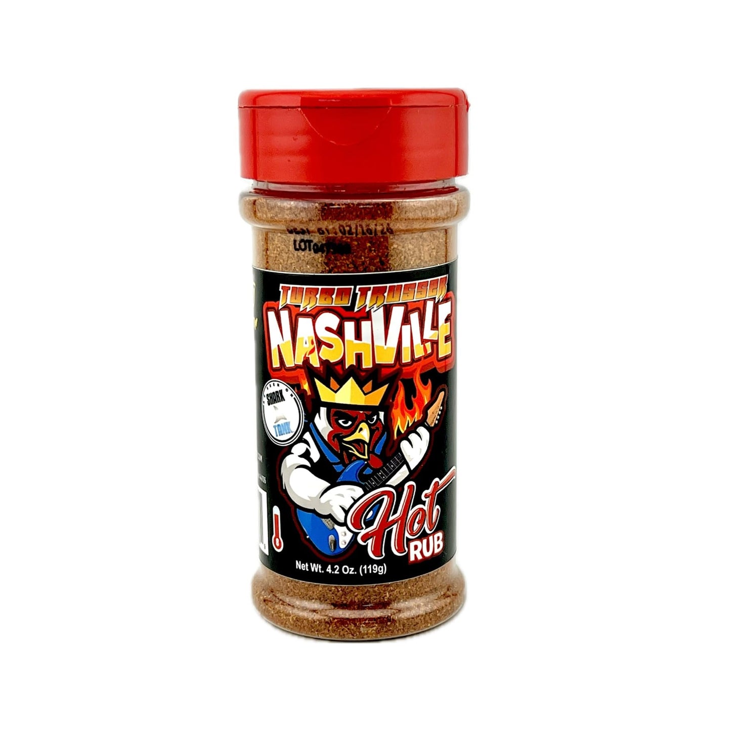 Turbo Trusser | Nashville Hot Rub | For Chicken, Turkey, Duck, Pork & Veggies | Signature Fiery Flavor of Nashville Hot | Made in the USA | 4.2 Oz