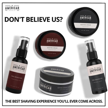 Pre-Shave Oil (Sandalwood Scent) for Effortless, Smooth & Irritation-free Shave, Natural Handcrafted Blend Argan & Jojoba Oil, Protects Razor Burn, Premium Pre-Shave Oil by American Shaving Co - 2 Oz
