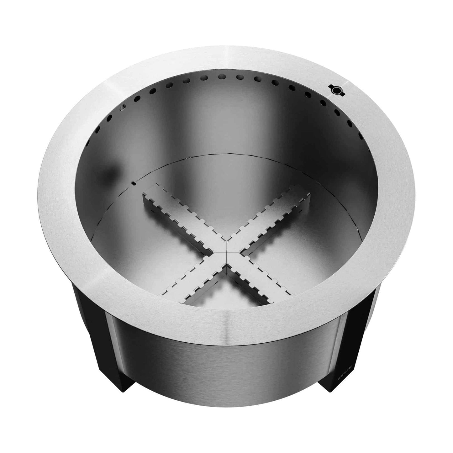 Breeo Smokeless FIrePit (X Series 24, Stainless Steel) | 27.5 inch Smokeless Fire Pit for Outside | 62 Pounds | Ideal for Families Compatible with Wide Range of Breeo Accessories