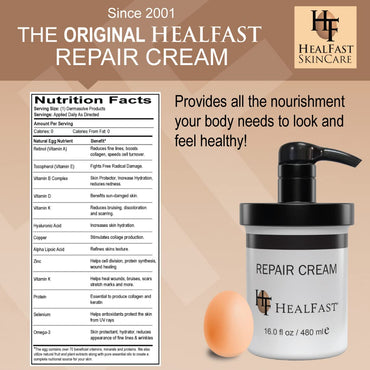 HealFast Sensitive Skin Repair Moisturizing Cream 16 Oz – For Dry, Itch– Fights Rashes, Dryness, Stretch Marks, Sunburn and Bed Sores – Herbal and Food Based Ingredients