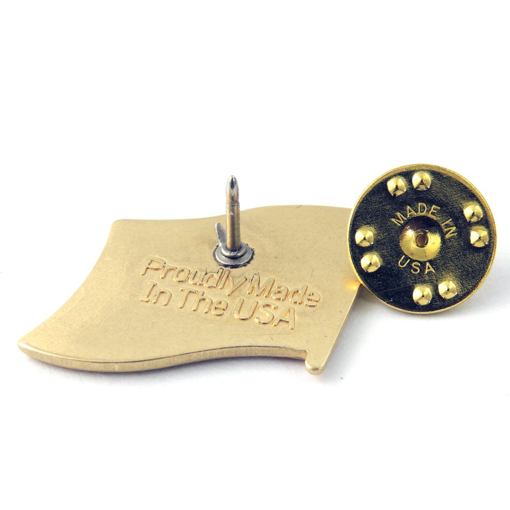 Made in USA American Flag Lapel Pin by StockPins- Jewelry quality perfect for the lapel of your suit as worn by the President and Congress with hand-applied red, white and blue enamel