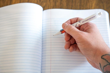 Decomposition Composition Notebook - 9.75 x 7.5 Journal with 160 Lined Pages - Notebooks for School Supplies, Home & Office - 100% Recycled Paper - Made in USA