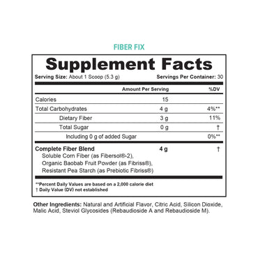 Prebiotic Fiber Powder Supplement | Healthy Gut Cleanse Detox for Women and Digestive Health Regularity, Satiety & Bloating Relief | Colon Cleanser Powder Apple Flavored, 30 Servings