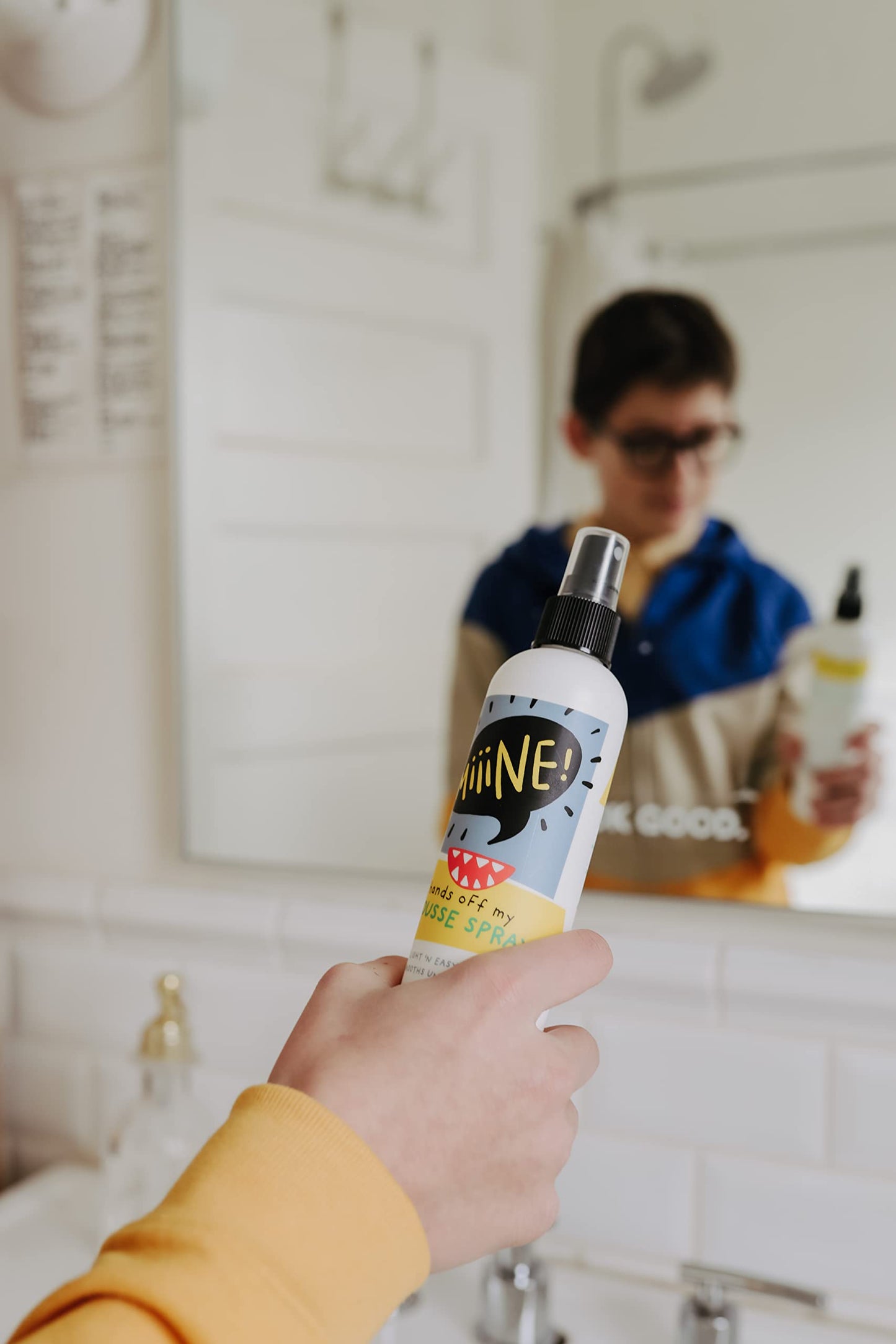 MiiiNE! Hair Mousse Spray 10oz | Light Hold Kids Hair Gel Alternative for Curly Hair - Fresh Smell and Alcohol Free Hair Mousse - Cruelty Free Baby Hair Products Made in USA | By Stylists For Kids