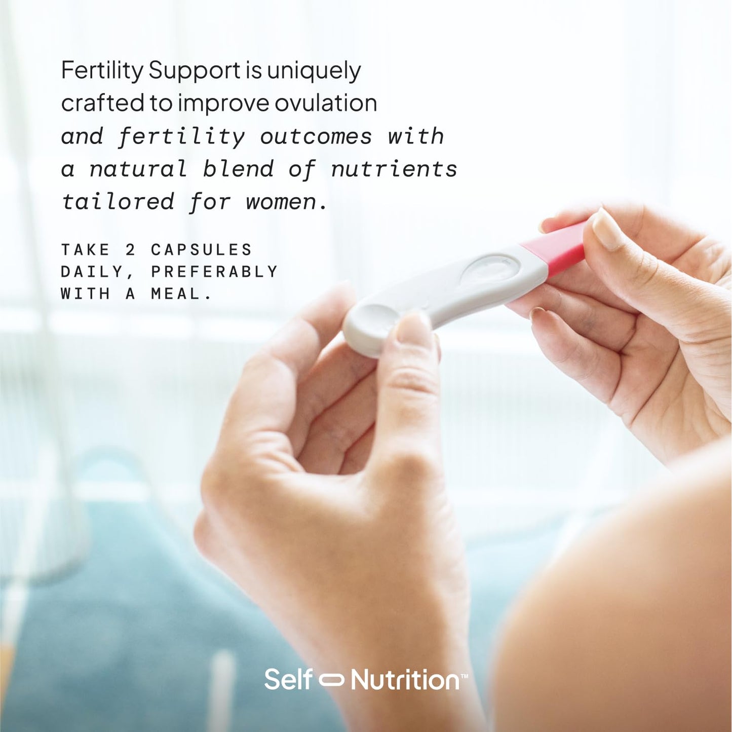 SELF NUTRITION Fertility Support for Women | Conception for Her, Coenzyme Q10, Ashwagandha, Myo-Inositol & More| Support Cycle Regularity & Ovulation| Vegan, Non-GMO, USA Made-60 Capsules