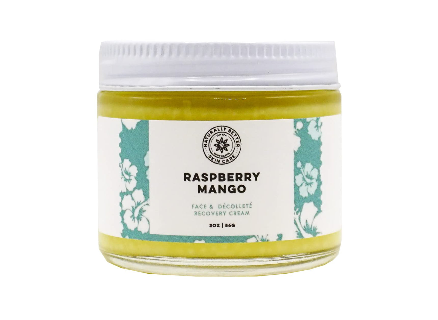 Raspberry Mango Recovery Face Cream - Ultra Hydrating Day & Night Moisturizer, Reduces Signs of Aging, Hypoallergenic, All-Natural, Plant-Derived, Made in USA by DAYSPA Body Basics