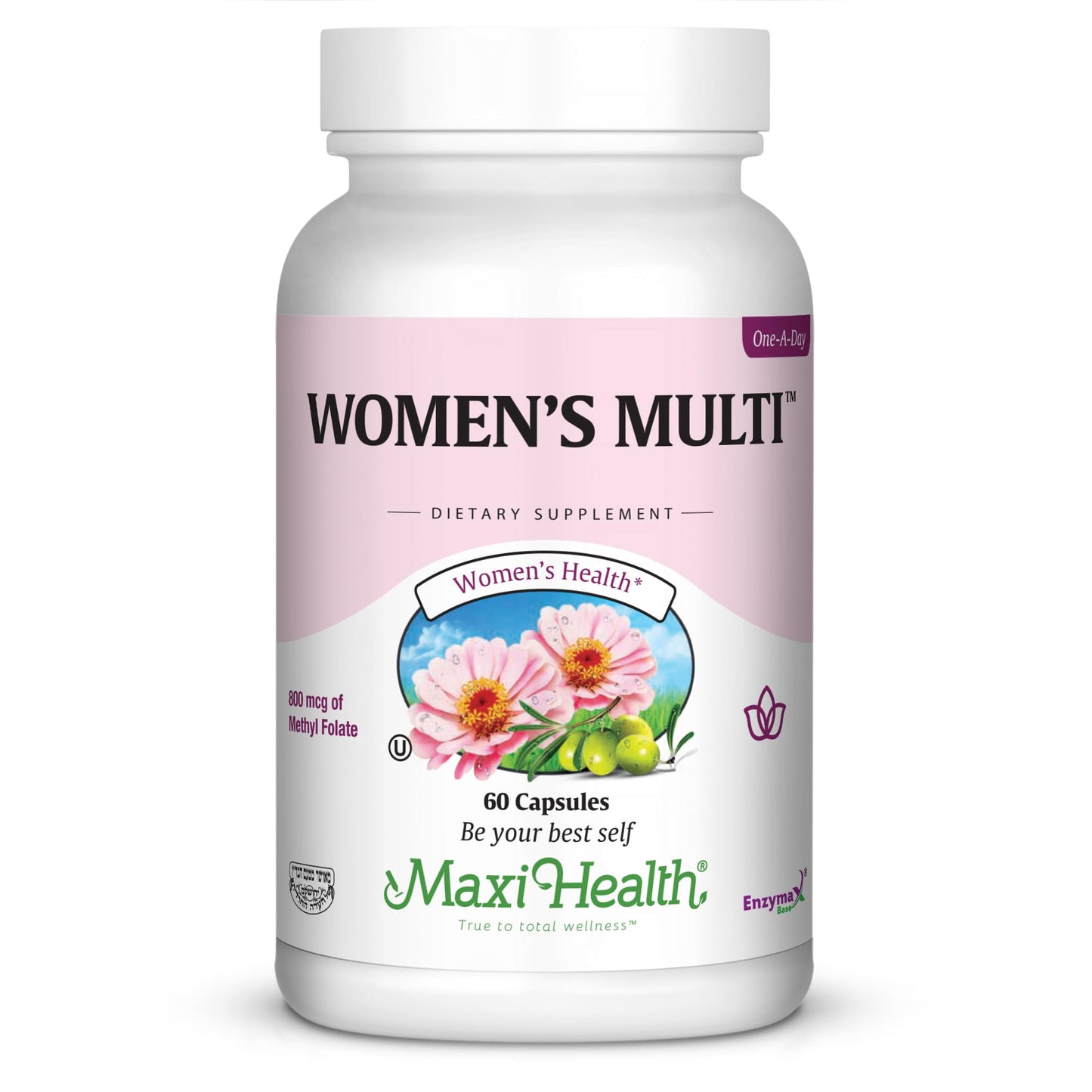 Womens Multivitamin – Essential Multivitamin for Women Supplement with Vitamins A B C D E Calcium Zinc Biotin & More – Daily Multi Vitamins and Multiminerals for Gut Support - Kosher (60 Capsules)