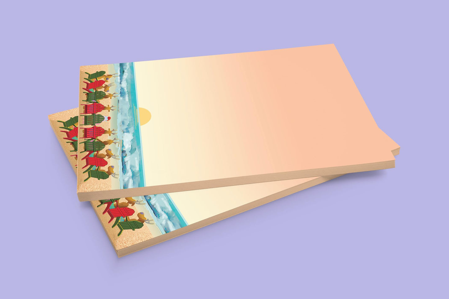 Stonehouse Collection Holiday Beach Sunset To Do List Notepad with Magnet - 8.5" x 5.5" - USA Made- Christmas Notepad 50 Sheets - Made in USA - Grocery, Shopping, Daily Tasks List