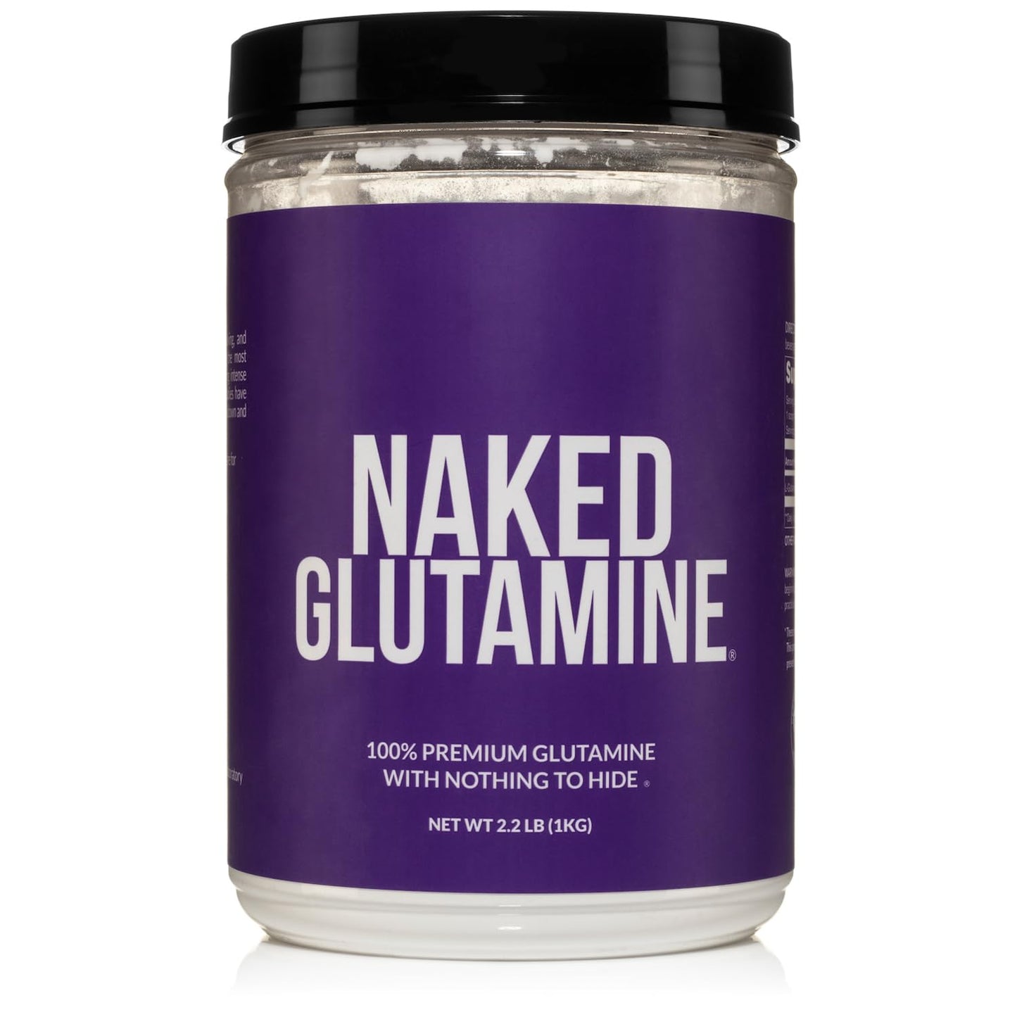 Pure L-Glutamine Made in The USA - 200 Servings - 1,000g, 2.2lb Bulk, Vegan, Non-GMO, Gluten and Soy Free. Minimize Muscle Breakdown & Improve Protein Synthesis. No Additives