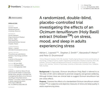 Tulsi Holy Basil Capsules (Holixer Formula) - World's Only Clinically Studied Holy Basil Leaf Extract (Clinically Shown Results After 60 Days of Use) for Mood and Relaxation by Double Wood