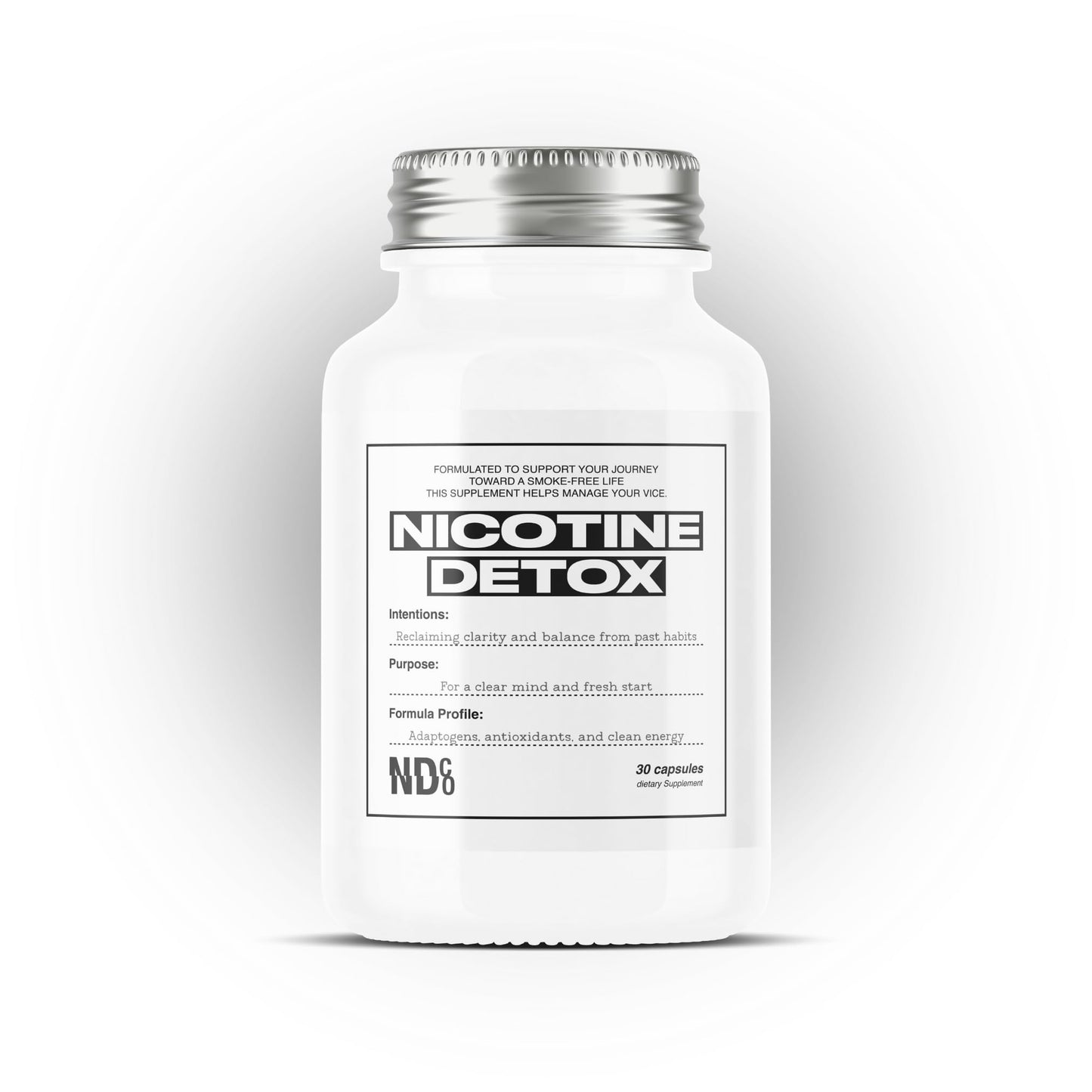 Powerful Nicotine Detox Cleanse - N-Acetyl Cysteine (NAC), Ashwagandha, Rhodiola | Craving Control, Mood Boost, Focus & Stress Relief | for Smokers & Vapors | Break The Addiction by NDCO