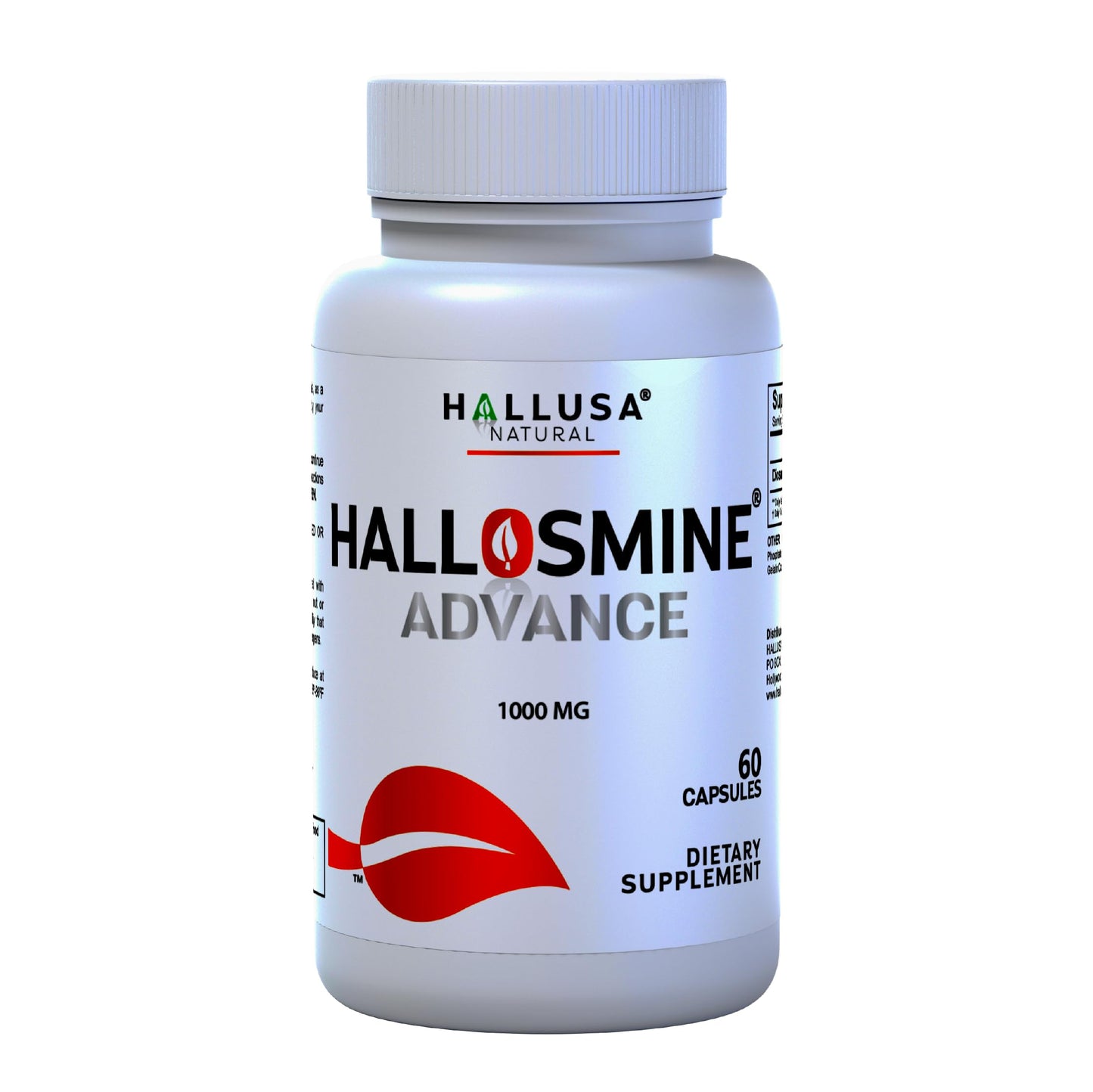 Hallosmine Advance Diosmin 1000mg, Leg Circulation, Heavy Legs, Varicose Veins, Circulatory Supplement, Vein Support & Blood Circulation Supplement - 60 Caps