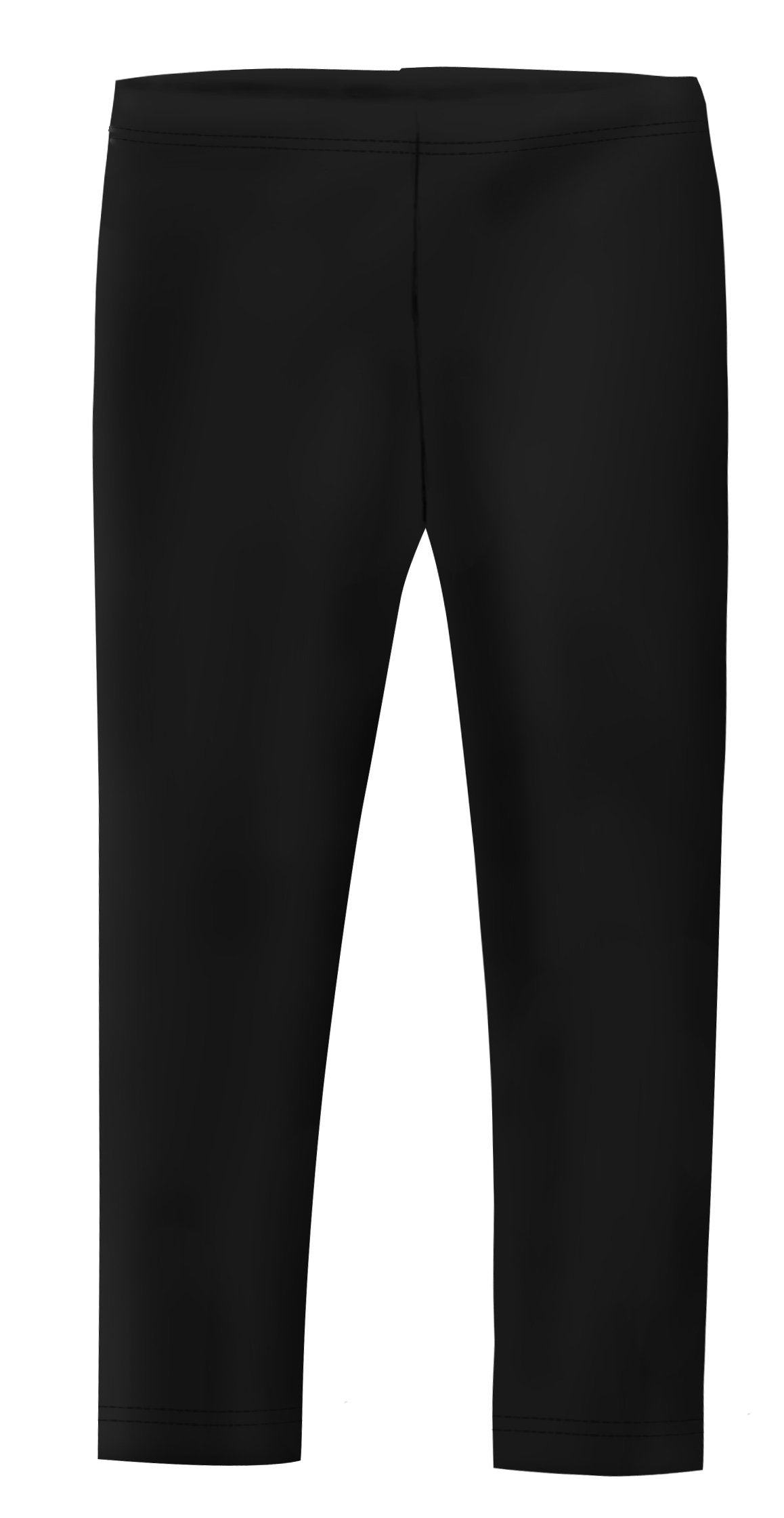 Made in USA Girls Leggings 100% Cotton for School Uniform Sports Coverage or Play Perfect for Sensitive Skin or SPD Sensory Friendly Clothing, Black, 7