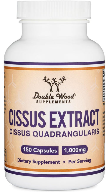 Cissus Quadrangularis Super Extract, 150 Capsules (Non-GMO, Gluten Free) Dietary Supplement for Joint and Tendon Health, 1000mg Serving Size