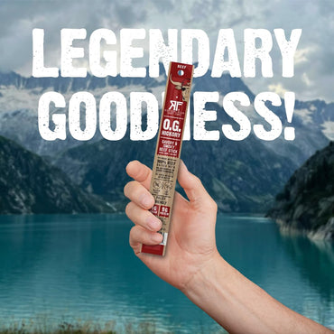 Righteous Felon Meat Sticks | 100% Beef Sticks | Gluten Free & Keto Meat Sticks | Low Sugar & High Protein Beef Sticks | Healthy Snack for Adults | Jerky Gifts for Men | OG Hickory, 10 Pack