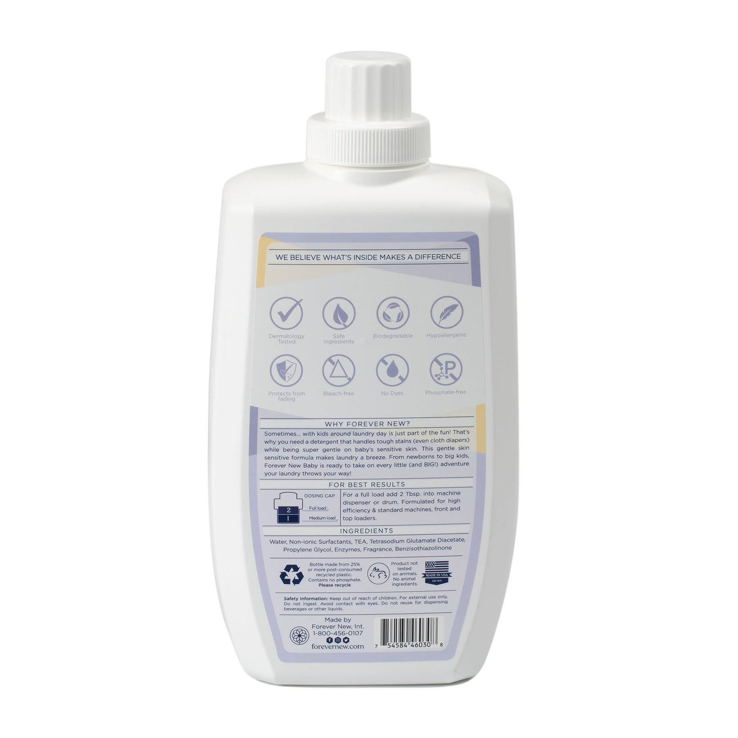 Everyday Baby Liquid Laundry Detergent | Soft Bloom Scent| Hypoallergenic | Gentle on baby's sensitive skin | Enzymed-Based | Odor Control | 60 fl oz