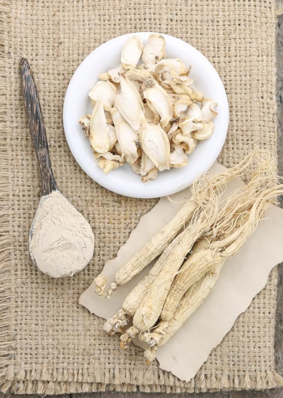 ENG American Ginseng Slices - Large Panax Ginseng Slices,4oz/Box Fresh Wisconsin Long Slice for Tea & Soup - Organic Ginseng Supplement for Men & Woman to Boost Immunity & Energy( Pack of 1 )