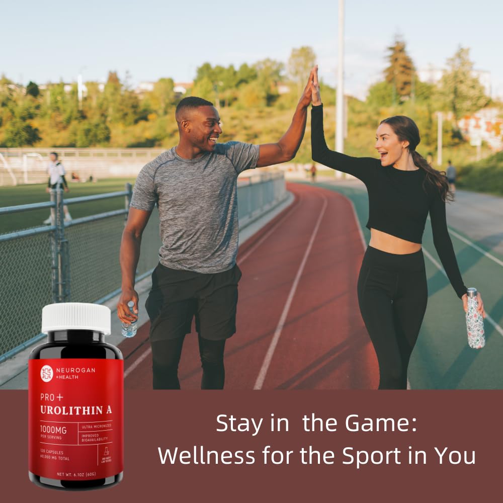 Neurogan Enhanced Strength Urolithin A Pro Capsules - 1000mg, 120 Count - Advanced Cellular Health & Vitality - 60,000mg Ultra Micronized - Lab Verified, Made in USA*