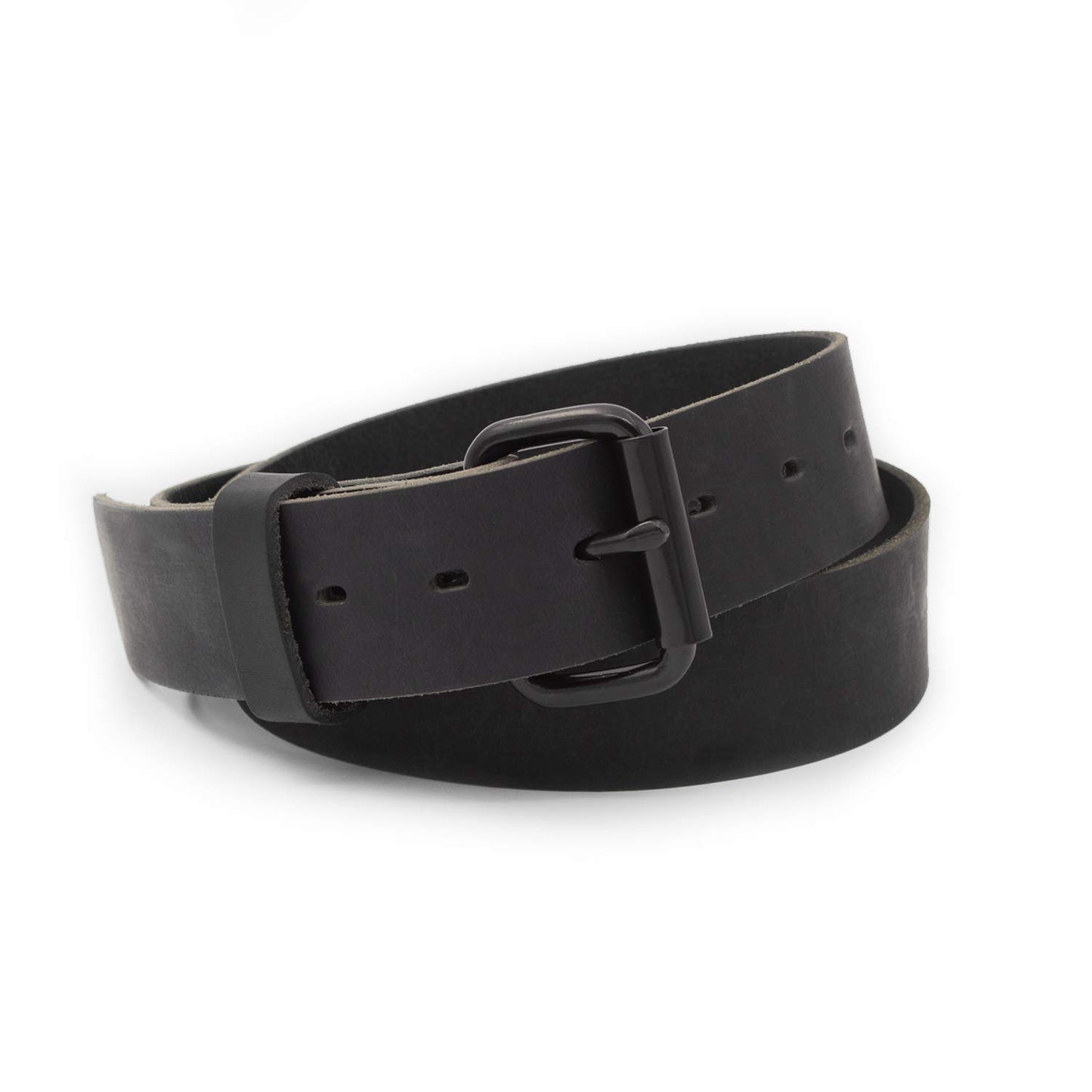 Main Street Forge The Classic Leather Everyday Belt | Made in USA | Full Grain Leather | Men's Black Belt