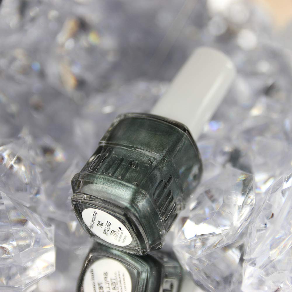 duri Nail Polish, 762 Spilling Tea, Hunter Green Metallic Shimmer, 0.45 Fl Oz