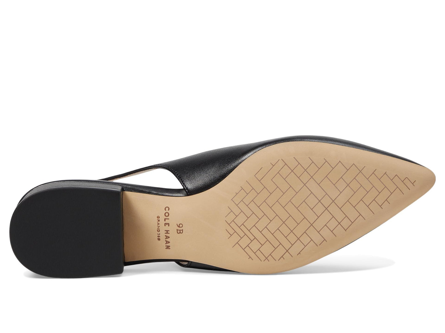 Cole Haan Women's Mazie Slingback Flat Loafer, Black Leather, 9