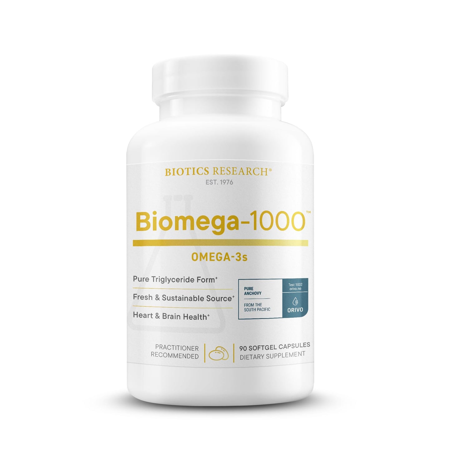 Biotics Research Biomega-1000™ Omega 3 Fish Oil with EPA/DHA -Omega-3 Fatty Acids 1000 mg- Highly Concentrated Fish Oil for Women & Men –Supports Immune, Brain & Heart Health–90 Softgels