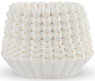 Tupkee Coffee Filters 4-6 Cups - 400 Count, Junior Basket Style, White Paper, Chlorine Free 5 Cup Coffee Filter, Made in the USA