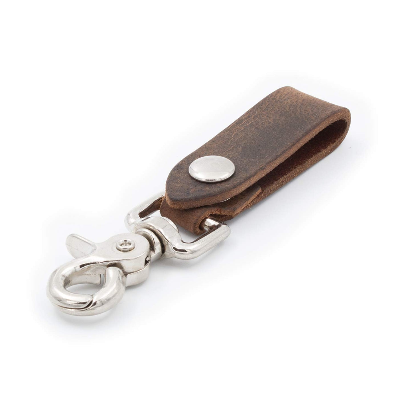 Main Street Forge | Full Grain Leather Keychain for Men | Made in USA | Hand Made | Luxury Valet Key Chain | Quick Detach | Men's Key Ring Organizer