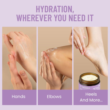 Body Restore Grass Fed Whipped Beef Tallow for Skin, Face, Body, Dry Skin - with Manuka Honey, Jojoba Oil, Birthday Gifts for Women, Men, Travel Essentials, Self Care - Lavender