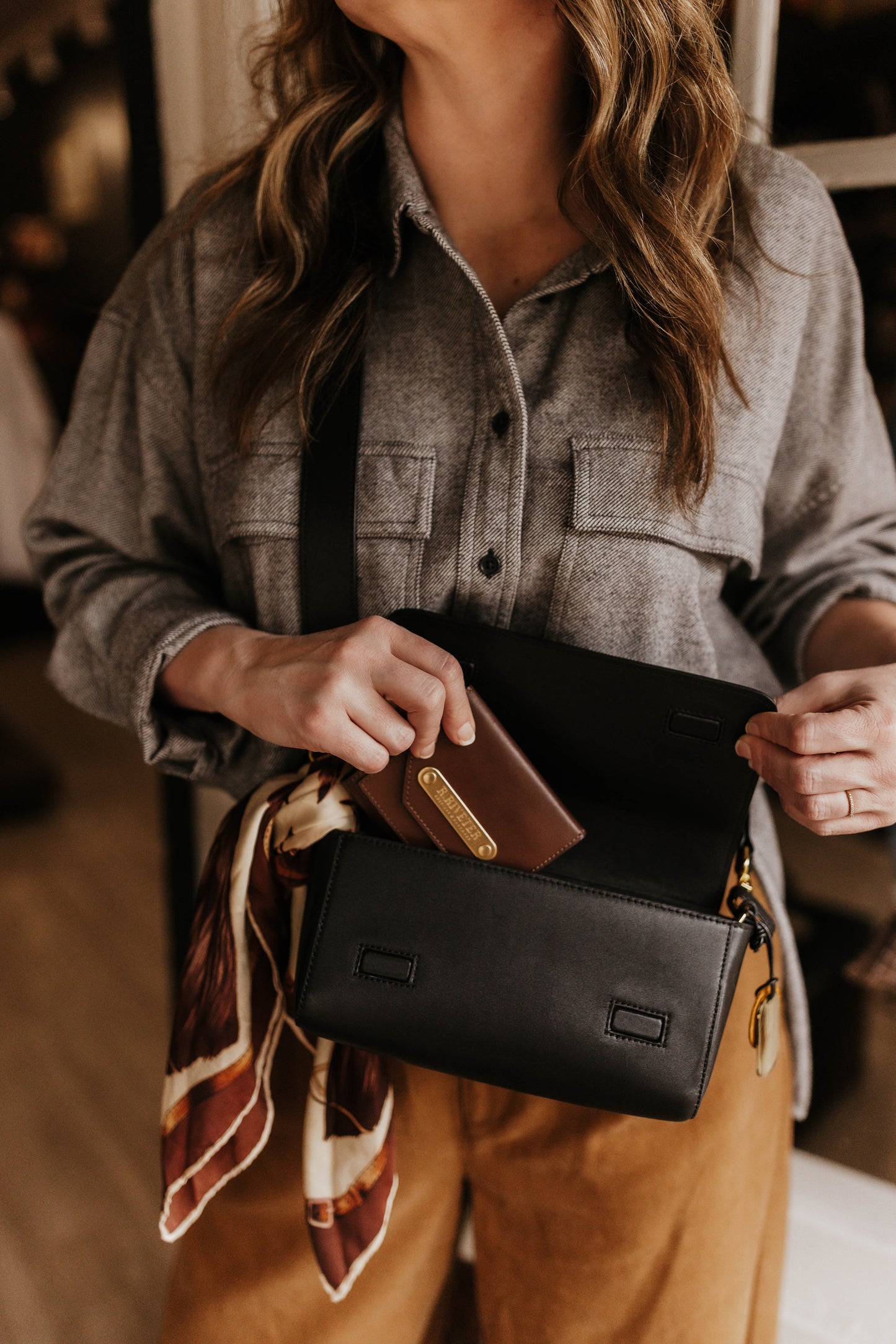 Hedy | Black Leather