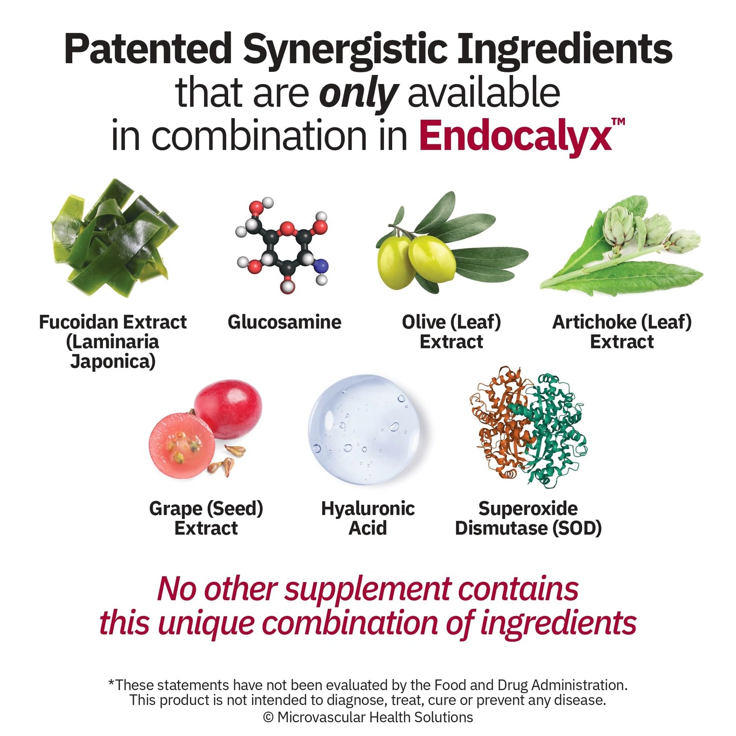 MYBODYRX Endocalyx Supplement - Endothelial Glycocalyx Support 60 Capsules - Vascular & Microcirculation Health - Clinically-Studied - Patented - Supports Nitric Oxide Functions