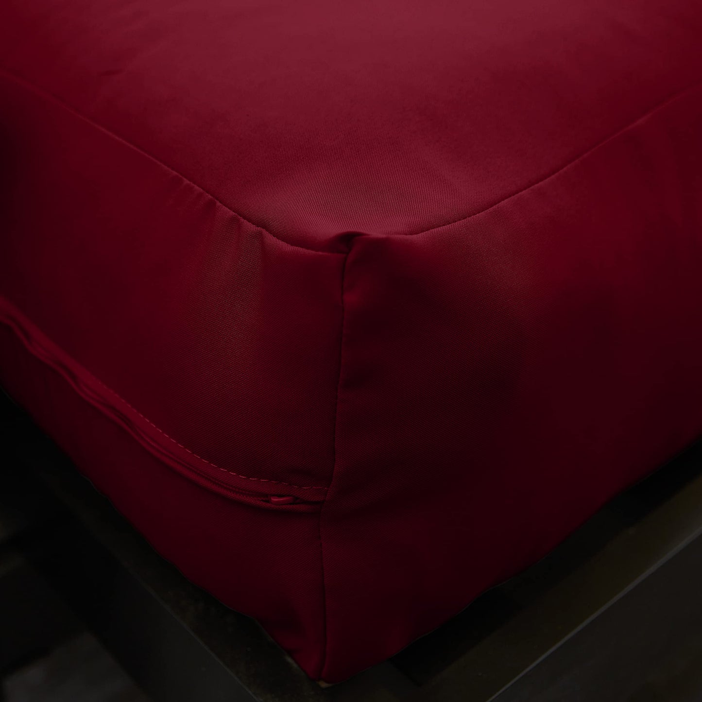 Mozaic Full Size 8-inch Cotton Twill Gel Memory Foam Futon Mattress, Burgundy
