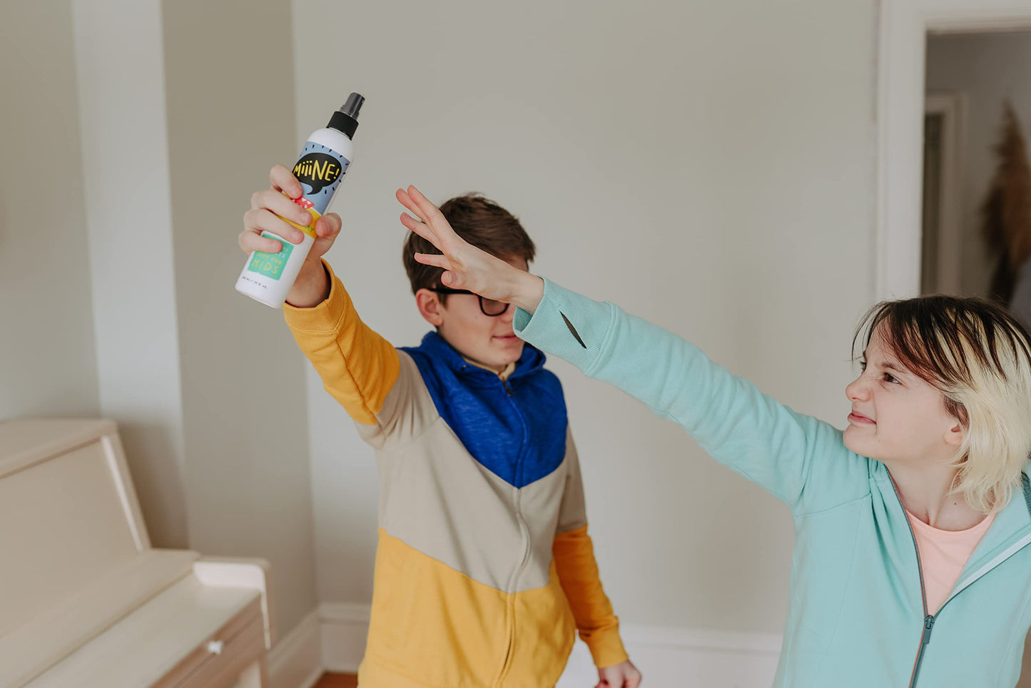 MiiiNE! Hair Mousse Spray 10oz | Light Hold Kids Hair Gel Alternative for Curly Hair - Fresh Smell and Alcohol Free Hair Mousse - Cruelty Free Baby Hair Products Made in USA | By Stylists For Kids