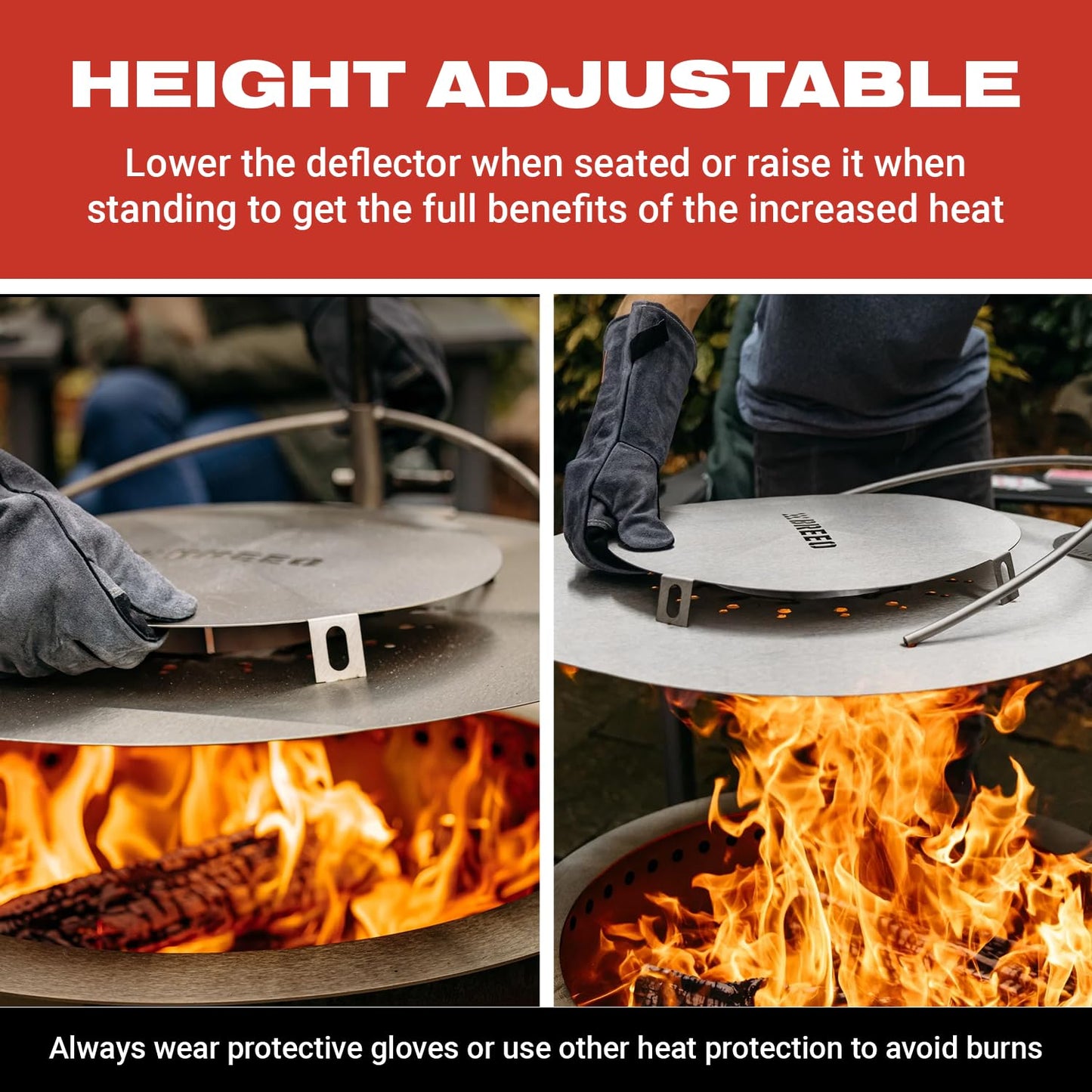 Breeo Smokeless FIrePit Warmth Bundle (X Series 24 Corten Steel, Heat Deflector, Ash Shovel, & Lid) | 27.5 inch Smokeless Fire Pit for Outside | Ideal for Families
