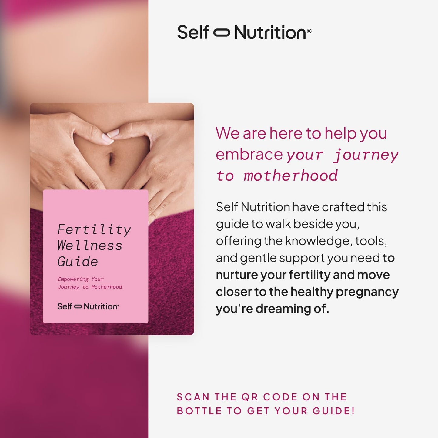 SELF NUTRITION Fertility Support for Women | Conception for Her, Coenzyme Q10, Ashwagandha, Myo-Inositol & More| Support Cycle Regularity & Ovulation| Vegan, Non-GMO, USA Made-60 Capsules
