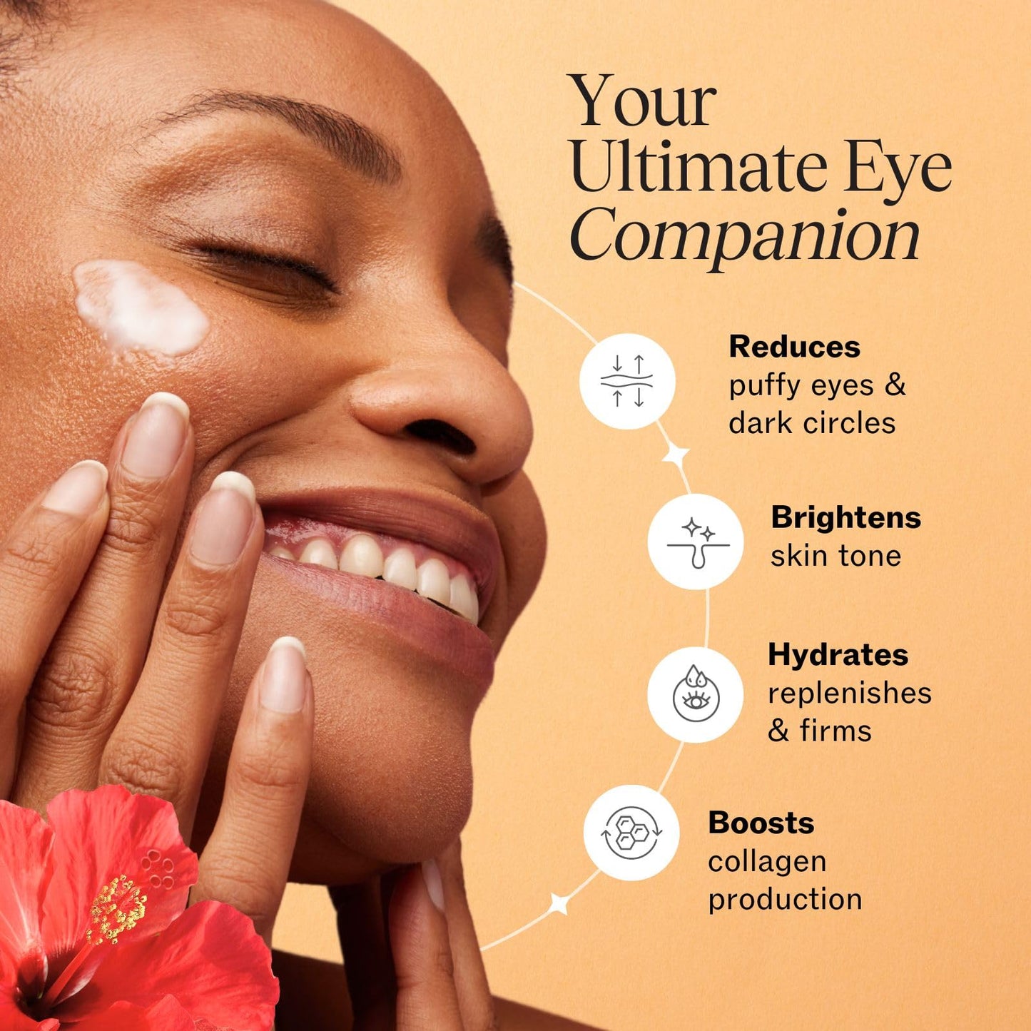 LilyAna Naturals Eye Cream for Dark Circles and Puffiness, Under Eye Cream for Wrinkles and Bags, Anti Aging - helps Improve Dryness; for Sensitive Skin - 1.7 oz - Made in USA
