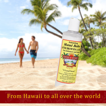Maui Babe After Browning Lotion, Tan Enhancer & Healer - After Sun Tan Extender Body Lotion To Prevent Tan Fading- Natural Moisturizing & Healing After Sun Care Cream- Made In USA
